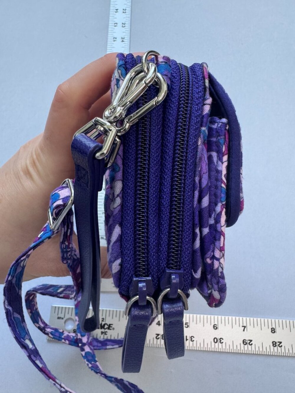 Vera Bradley Deluxe All Together Crossbody or Wristlet Amethyst Purple RFID - Picture 5 of 5